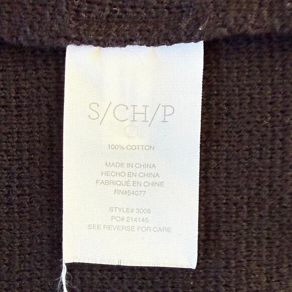 Cabi Black Heavy Knit Sweater Jacket w/ Removable Faux Fur Collar – Size Small - Picture 7 of 7